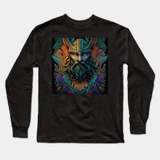 trippy Viking Long Sleeve T-Shirt